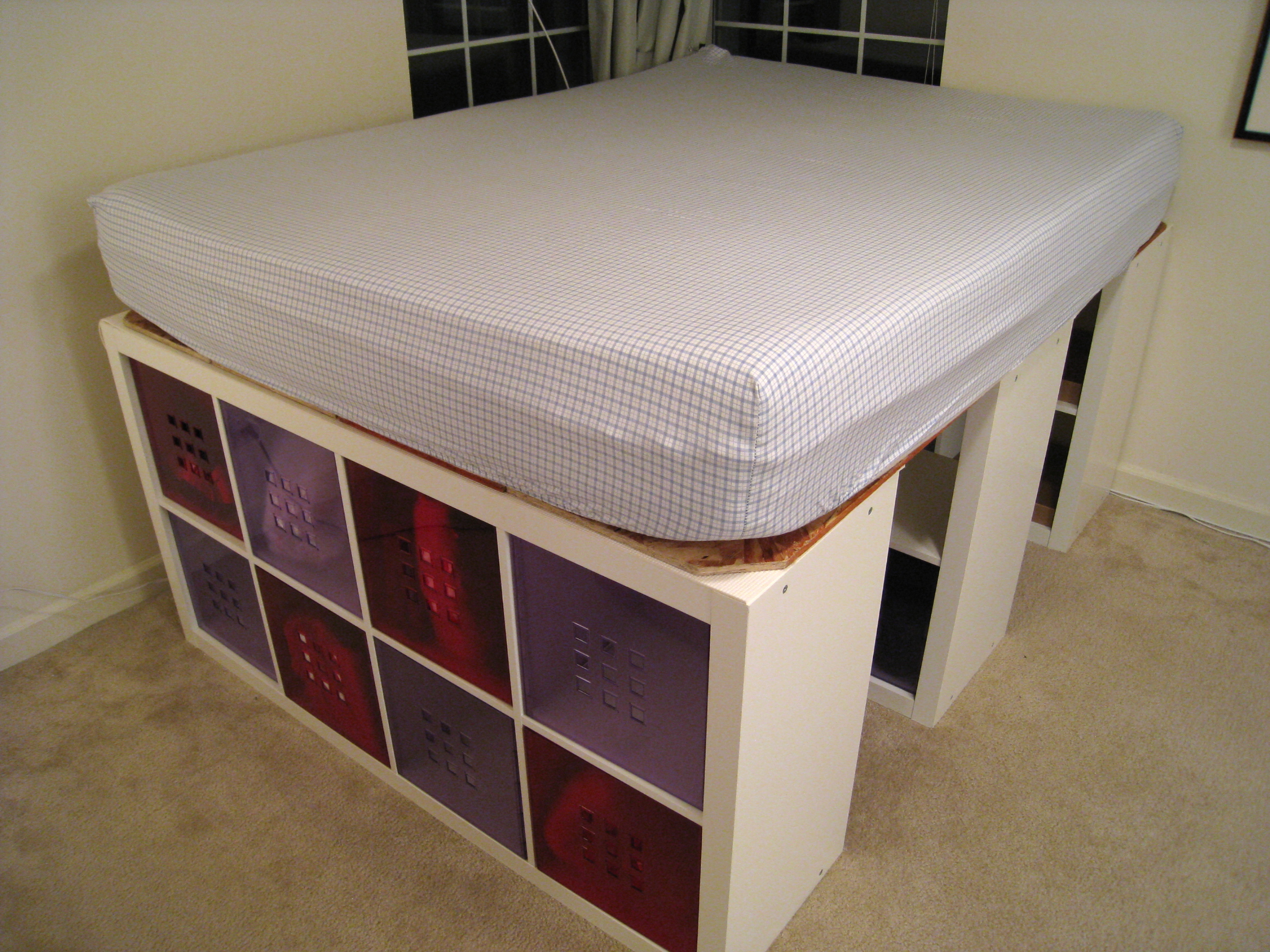 inspired by ikea hacker i created underbed storage using ikea expedit 