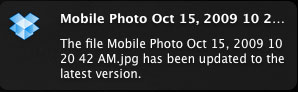 Dropbox Growl Notification