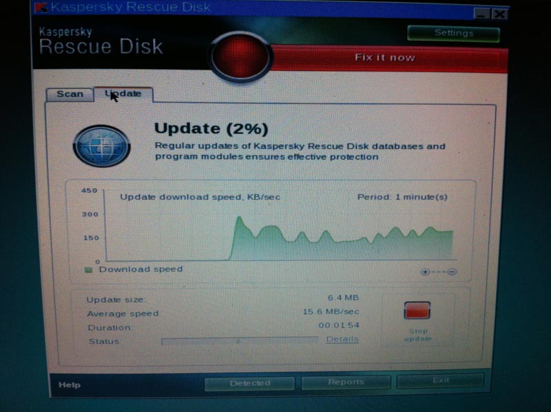 Kaspersky Rescue Disk Update Virus Definitions