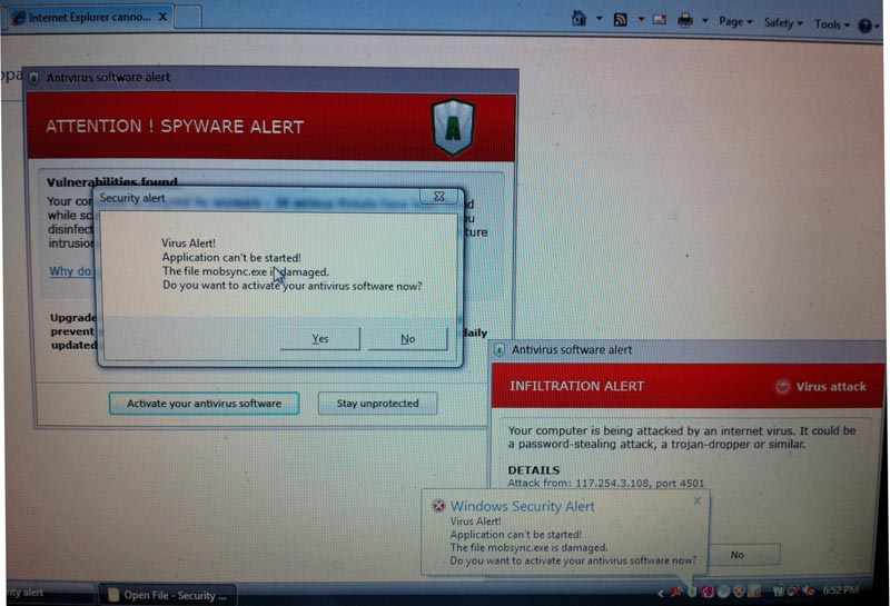 Fake Spyware Alert
