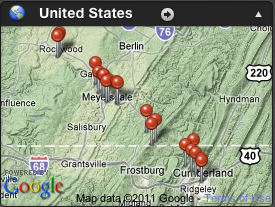 Great Allegheny Photo Geotag Locations