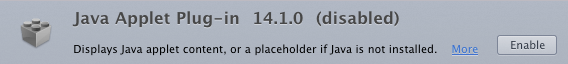 Java Applet in Firefox Disabled