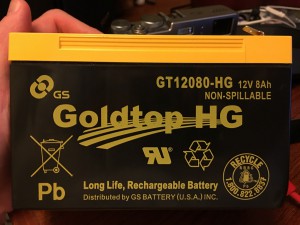 Goldtop HG GT12080-HG Battery